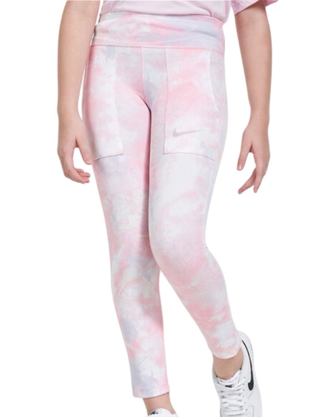 Nike Pink & Light Gray Dri-FIT Tight Fit Top